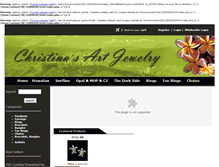 Tablet Screenshot of christinasartjewelry.com